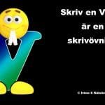 Skriv en V-dikt