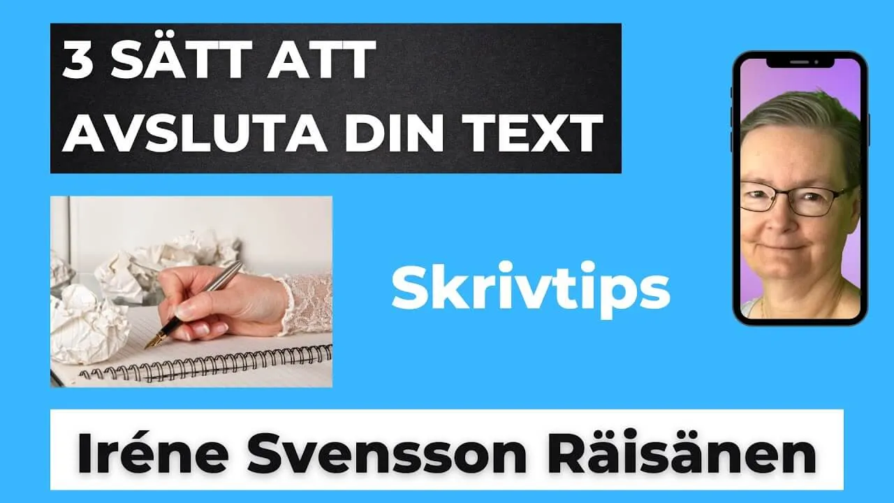 3 sätt att avsluta din text