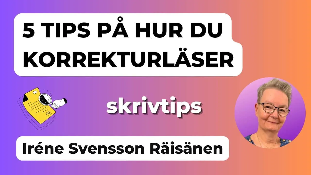 5 tips på korrekturläsning