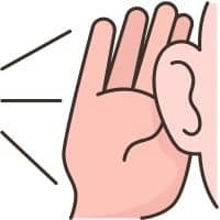 Hand mot örat