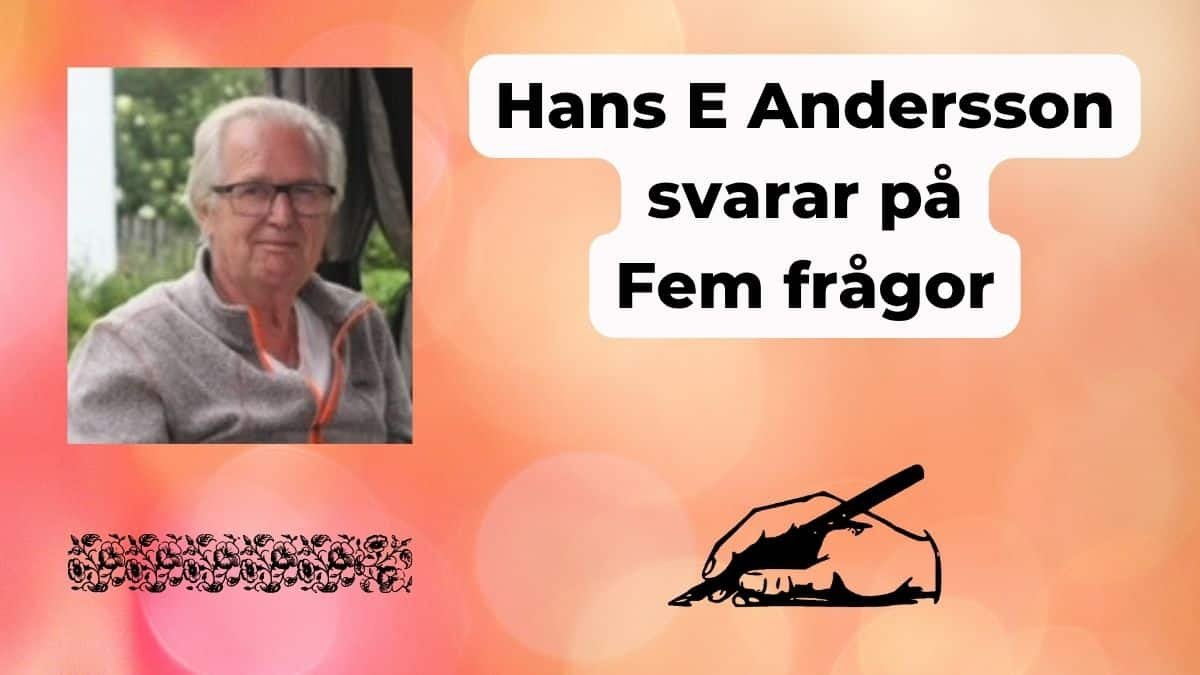 Hans E Andersson Fem frågor 