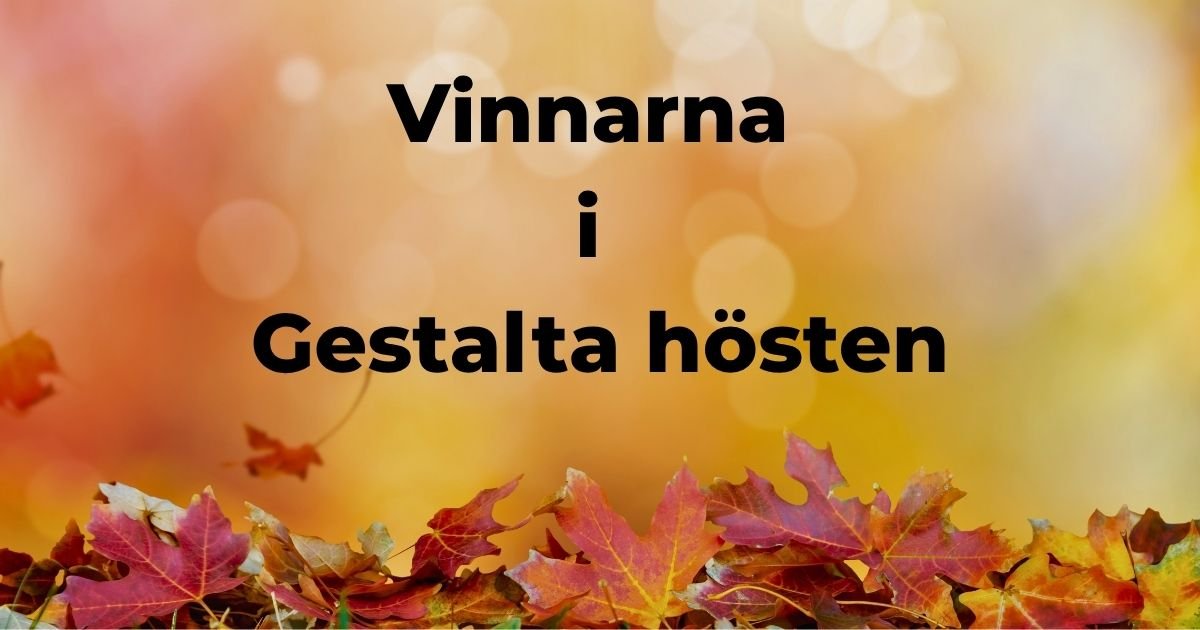 Vinnarna i ”Gestalta hösten”